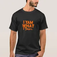 I Yam What I Yam Sweet Potato Thanksgiving Couple  T-Shirt