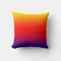 Spectrum of Horizontal Colors -1 Throw Pillow