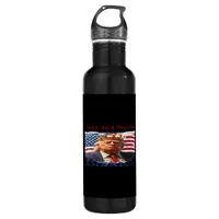 No Kings In America Anti-Trump Creative Design Stainless Steel Water Bottle