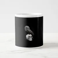 Crow, F-Caw-F Funny Bird Moon Gothic Adult Humor C Giant Coffee Mug