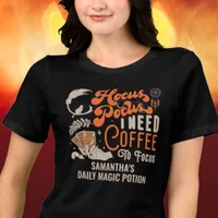 Witch Hocus Pocus Coffee To Focus Photo Halloween Tri-Blend Shirt