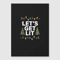 Let's Get Lit Funny Christmas Drinking Lights