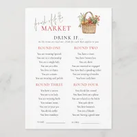 Market Would She Rather Bridal Shower Game Card