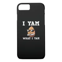 I Yam What I Yam Humorous V-Neck iPhone 8/7 Case