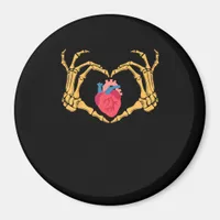 Skeleton Hand Heart Anatomy Cardiac Cvicu Nurse Magnet