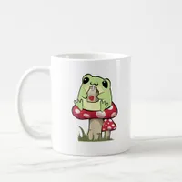 Mushroom Frog Goblincore Mycology Creative Style Coffee Mug