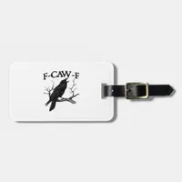 F-Caw-F Classic Vintage Graphic Luggage Tag