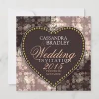 Dream Bubbles Chocolate Wedding Invitations