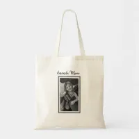 Custom Photo and Name Picture Tote Bag