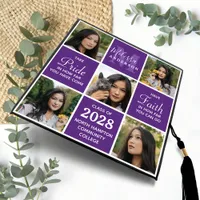 Stylish 5 Photo Collage Graduate Inspirational  Graduation Cap Topper