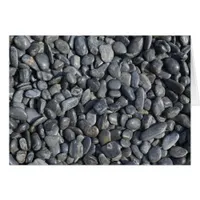 Smooth Black Pebbles Cards