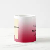 Mug - Mississippi State Map with City