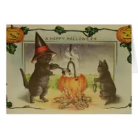 Vintage Halloween Cats