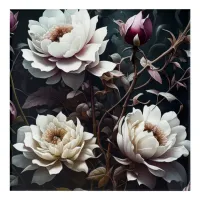 Black and White Roses Watercolor ai art