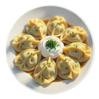 Cute Realistic Pierogi Ceramic Knob