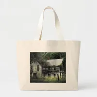 A Rural Missouri Abandoned House Large Tote Bag