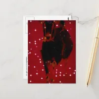 Adorable Christmas Goat  Postcard