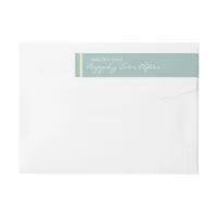 Simple Eggshell Blue Birch Address Labels