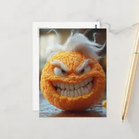 The Scary Angry Orange Postcard