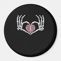 Skeleton Hand Heart Funny Halloween Women Men  Magnet