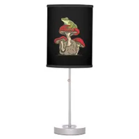 Frog  Mushroom Cottagecore Classic Table Lamp