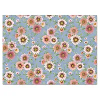 Pink Daisy Floral Tissue Paper