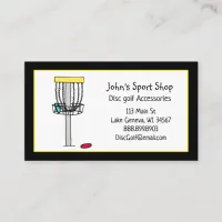 Personalized Disc Golf Shop Business    Business Card