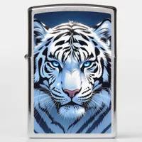 Blue eyed White Tiger   Zippo Lighter