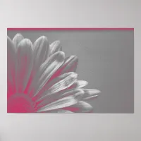 Pink Highlighted Flower Poster