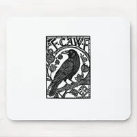 Retro F Caw F Crow Funny Saying Meme Design Mouse Pad