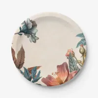 Colorful Flowers Paper Plates