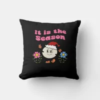 It Is The Season Christmas Throw Pillow