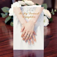 Watercolor Mother to Daughter Wedding Day Card
