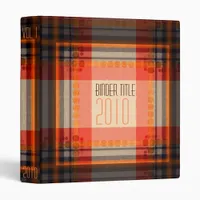 Orange Squarez Binder