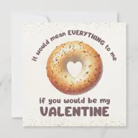 Funny Everything Bagel Valentine’s Day Card