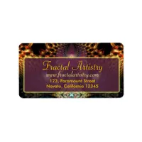 Golden Fractal Artistry Label