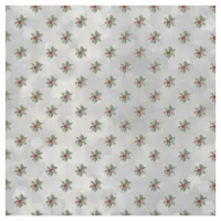 Winter Holly Berry Pattern Fabric