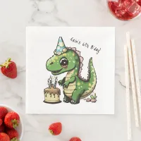 Birthday Dinosaur Paper Dinner Napkins