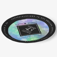 Elegant 43rd Opal Wedding Anniversary Celebration Paper Plates