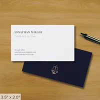 Simple Minimalist Legal Services Business Card