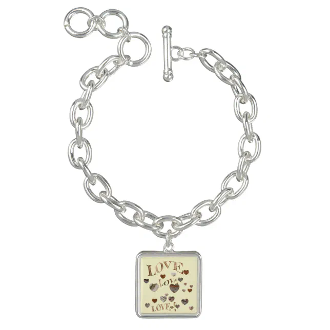 Déclaration d’amour bois - Wood love declaration   Bracelet