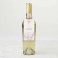 Beautifully Painted Blush Pink Roses Bottle Hanger Tag