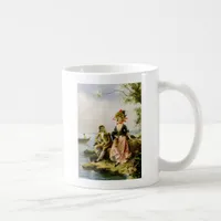 "Flirt au Bord de la Mer" by Hippolyte Lucas Coffee Mug