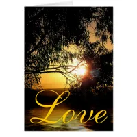 Sunset Love Card