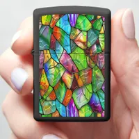 Creative Stained Glass Mosaic Zippo Lighter