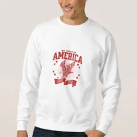 No Kings In America Since 1776 USA  Eagle Sweatshirt