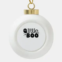 Lil Boo Halloween 2025 Ceramic Ball Christmas Ornament