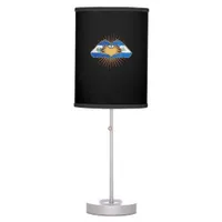 El Salvador And Nicaragua Heart Hands Minimal Table Lamp