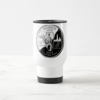 State Quarter of Illinois Reverse Side Faux Travel Mug