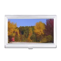 Egg Harbor, WI Fall Season with Trolley Car Case For Business Cards